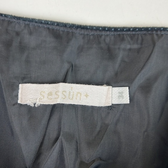 SESSUN + black polka dot velvet ballon skirt  with pockets - Picture 6 of 9